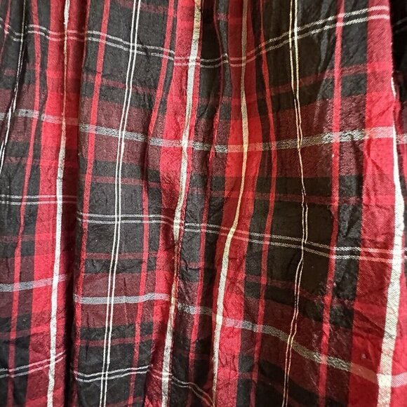 Gymboree Silk Dress Girls 2T Red Plaid‎ Peter Pan Collar Classic Holiday Dress - Picture 7 of 7